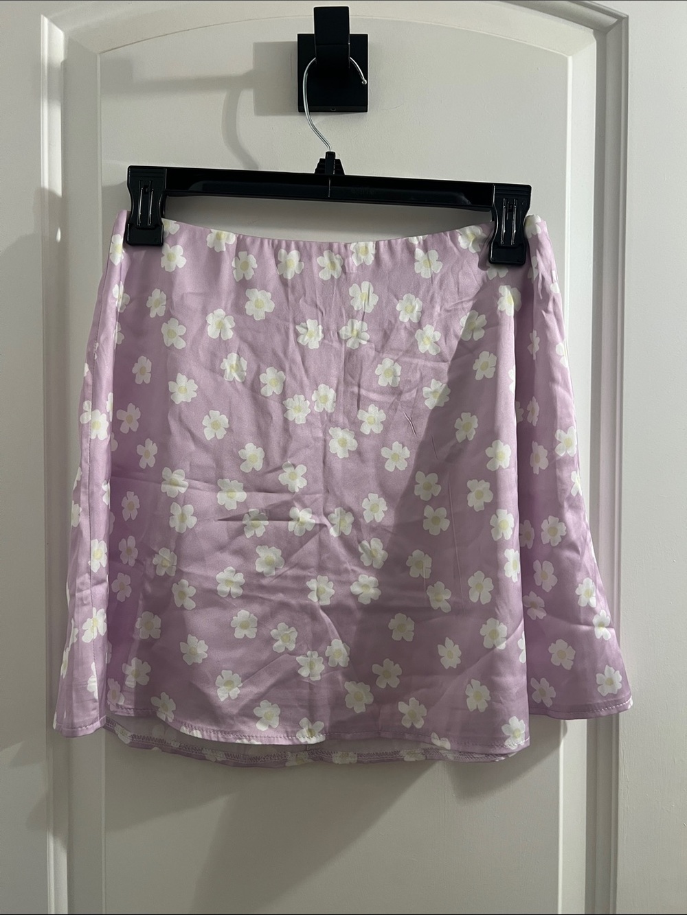 Lilac Floral A-Line Skirt